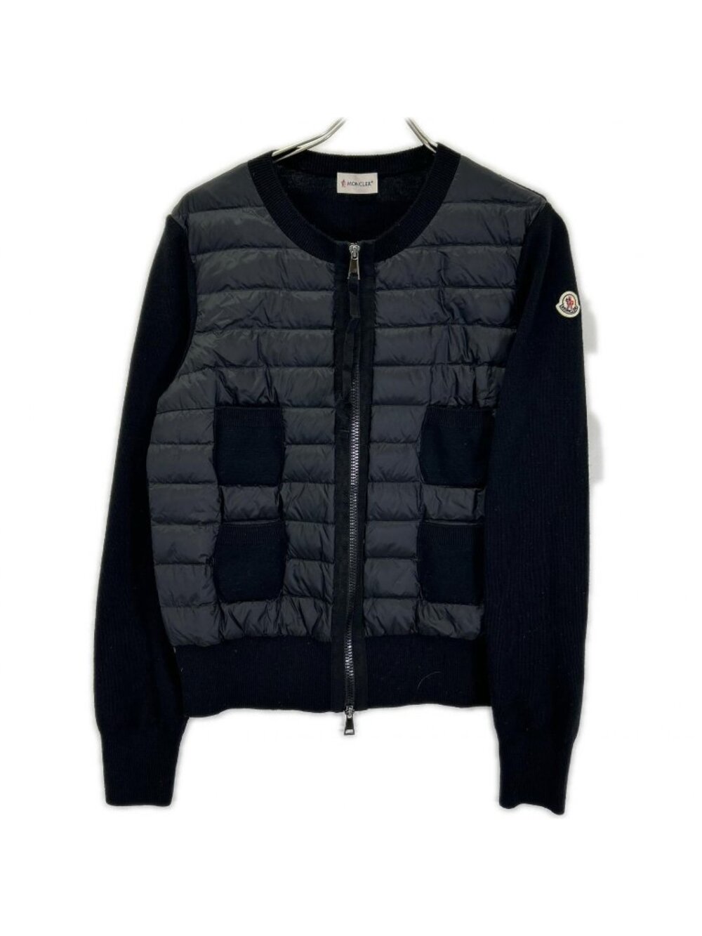 Moncler Cardigan Tricot Knit Down Contrast